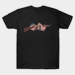 Patriotic WW2 Tommy Gun T-Shirt